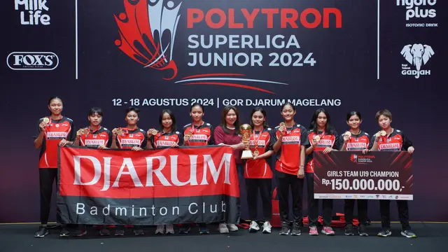 PB Djarum Sapu Bersih 4 Piala Bergengsi di Superliga Junior 2024