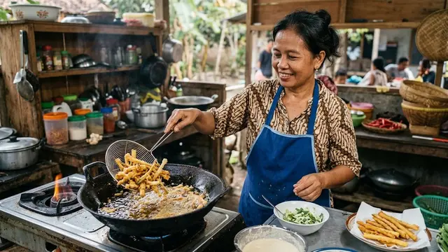 Resep Batang Daun Bawang Goreng Krispi/AI Generated