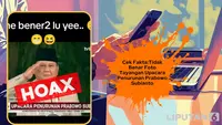 Cek Fakta: Tidak Benar Foto Tayangan Upacara Penurunan Presiden Prabowo