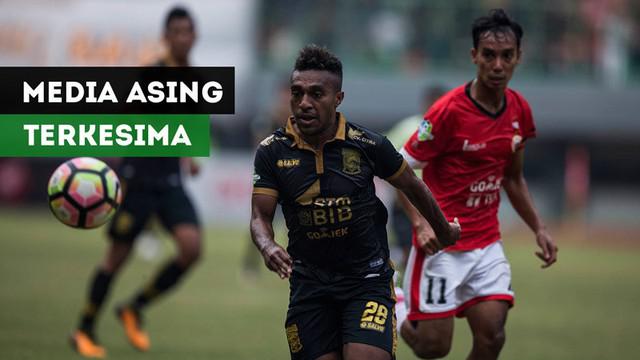 Berita video kecepatan lari pemain Borneo FC, Terens Puhiri, yang membuat media asing dari Brasil dan Turki terkesima.