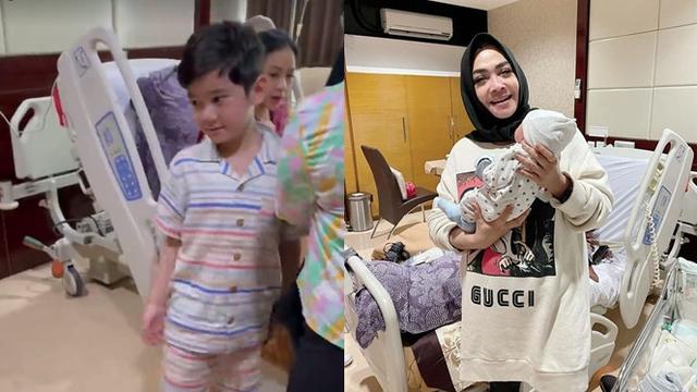 <span>6 Momen Rafathar Gendong Pertama Kali Baby R, Peluk Cium Sebagai Kakak (sumber: Instagram/raffinagita1717)</span>