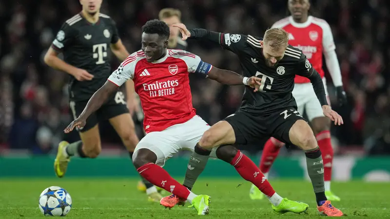 Link Live Streaming Liga Champions Bayern Munchen vs Arsenal di SCTV dan Vidio