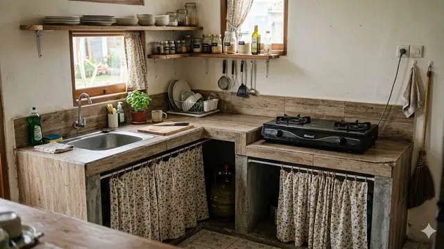 Desain Dapur Bentuk L
