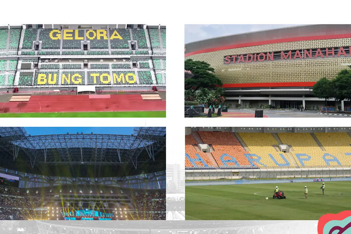 Piala Dunia U-17 - Ilustrasi Stadion JIS, Manahan, Gelora Bung Tomo, Stadion Si Jalak Harupat