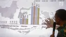 Ceo & Founder Alvara Research Center, Hasanuddin Ali merilis hasil survei Jelang Pilpres 2019 di Jakarta, Jumat (15/3). Pasangan Praboeo-sandiaga sebesar 34,7 %. Dimana yang belum memutuskan 11,4%. (Liputan6.com/Faizal Fanani)