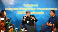 Talkshow Integrasi SPBE Pilar Transformasi Digital Indonesia dengan tema Pemanfaatan PDN, Mengapa Penting, di Jakarta, Jumat (8/12/2023). (Ist)