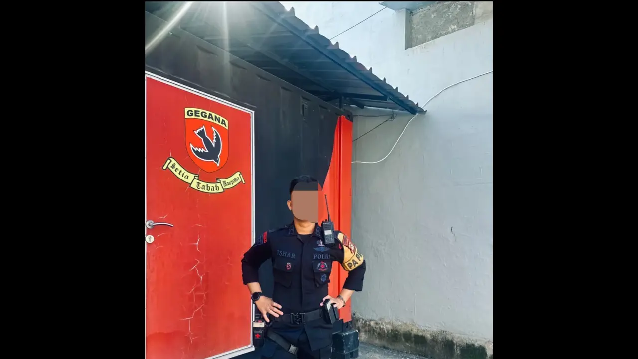 Anggota Brimob Bripda AIS dilaporkan atas tuduhan memaksa pacar menggugurkan kandungan.