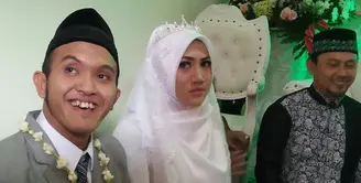 Setelah lima bulan menduda, Caisar resmi menikah lagi dengan Intan Sri Mardiani alias Almaratu Intan. Pernikahan digelar hari ini, Sabtu (30/6) di Bogor, Jawa Barat. (dok. Kapanlagi.com/Nuzulur Rakhmah)