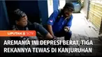 Diduga mengalami depresi berat, akibat kehilangan tiga rekannya yang meninggal dunia dalam tragedi kanjuruhan, seorang Aremania asal Probolinggo, Jawa Timur hidup menggelandang di Stadion Kanjuruhan. Pria ini sulit diajak komunikasi, dan kerap berjal...