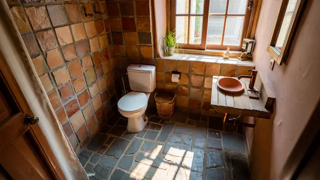 Model Kamar Mandi dan WC Sederhana di Kampung/Ilustrasi AI