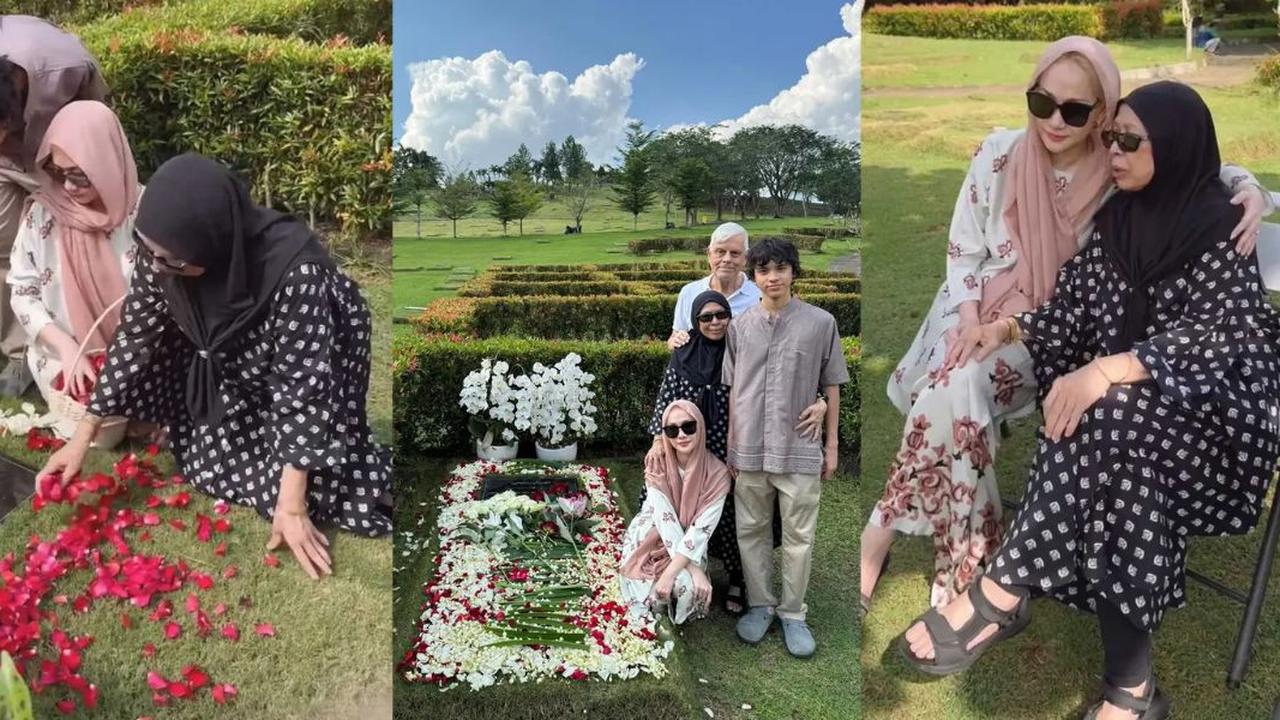 Potret BCL Ziarah ke Makam Bareng Keluarga Mendiang Ashraf Sinclair, Caption Haru Penuh Makna