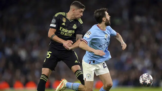 Foto: Ganasnya Bernardo Silva saat Mengacak-acak Pertahanan Raja Liga Champions Real Madrid, Manchester City Melaju ke Partai Final