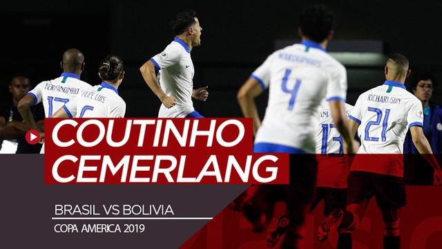 Berita video highlights Grup A Copa America 2019 antara Brasil melawan Bolivia yang berakhir dengan skor 3-0, Sabtu (15/6/2019).