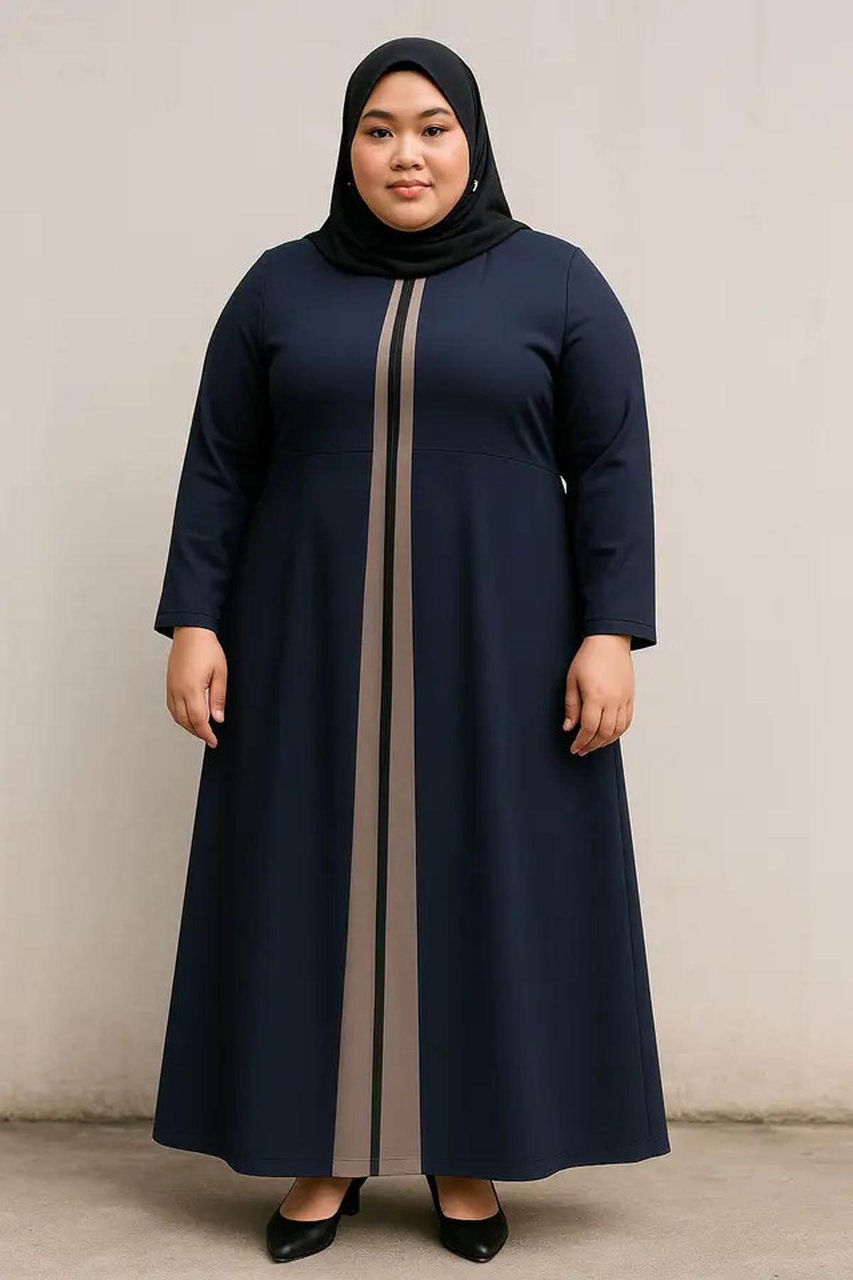 7 Rekomendasi Model Gamis Simpel tapi Mewah untuk Orang Gemuk, Lengkap dengan Tips Memilihnya
