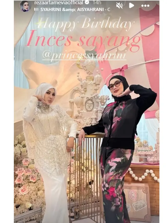 9 Potret Tamu Artis di Birthday Party Syahrini ke-45, Digelar Privat dan Mewah