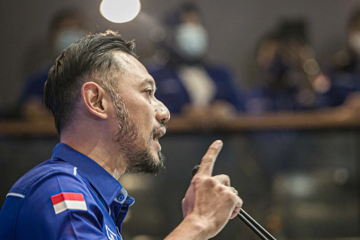 FOTO: AHY Berikan Tanggapan Terkait KLB Demokrat