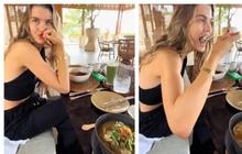 Kekasih Maarten Paes Coba Makanan Indonesia di Bali, Luna Bijl: 9 dari 10 Skornya