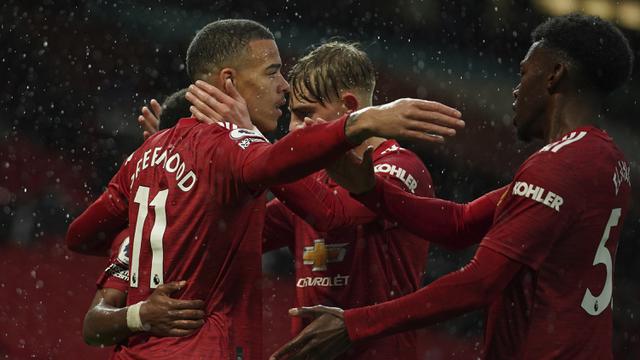 FOTO: Tumbang 1-2 dari Leicester City, Manchester United Relakan Tetangga Berpesta - Mason Greenwood