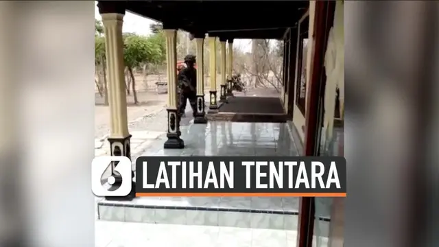 VIDEO: Heboh Latihan Tentara di Permukiman Pasuruan