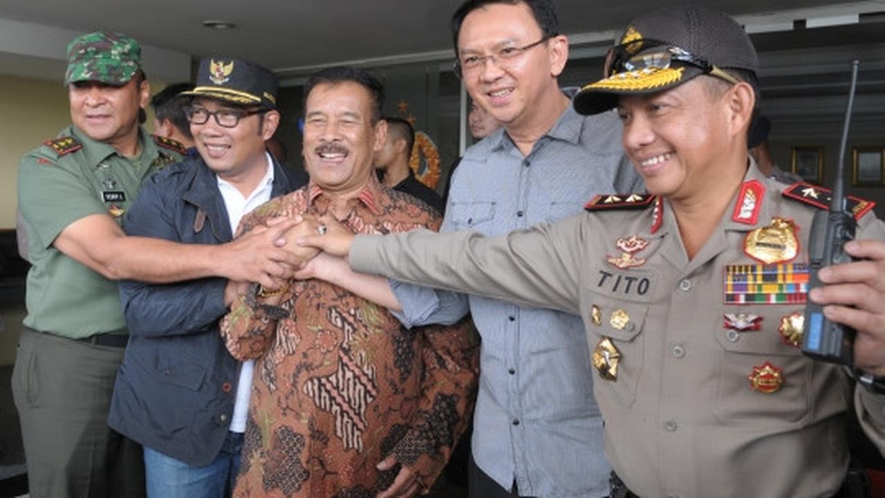 Ahok dan Kang Emil ikut konsolidasi pengamanan final Piala Presiden