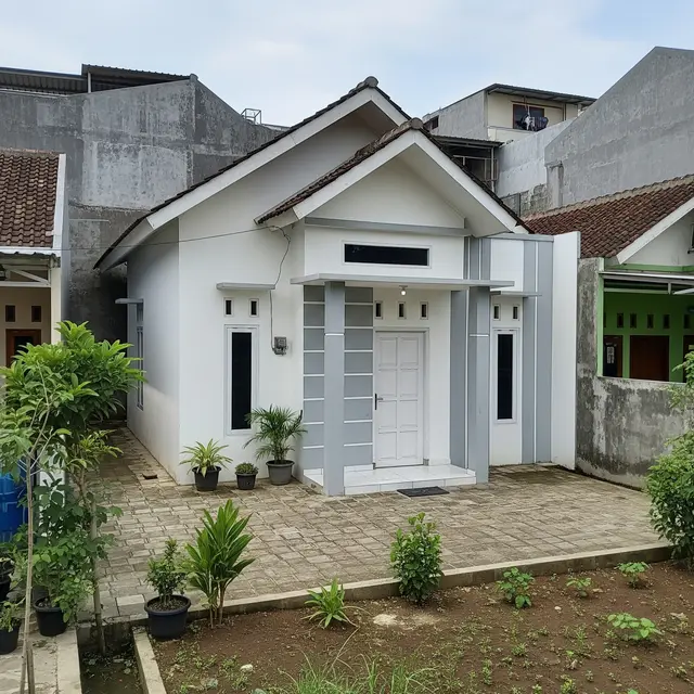 9 Model Rumah Sederhana Warna Putih di Lahan Terbatas