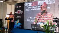 Menteri KKP Edhy Prabowo saat meresmikan Pasar Ikan Modern (PIM) Palembang di awal bulan November 2020 lalu (Liputan6.com / Nefri Inge)