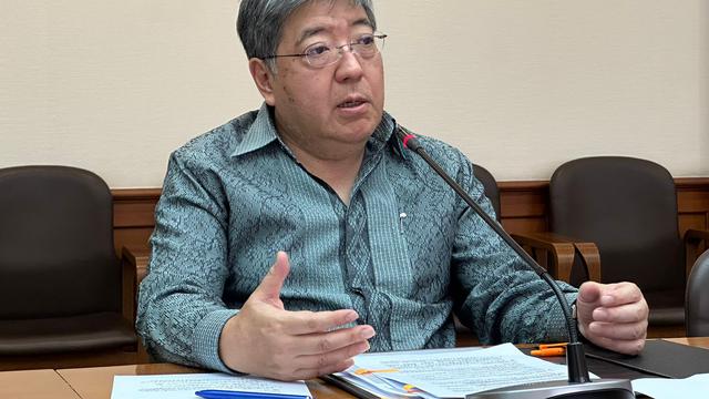 Duta Besar Jepang untuk Indonesia Masaki Yasushi dalam pernyataan pers di kantornya, Senin (25/3/2024). (Liputan6/Benedikta Miranti)