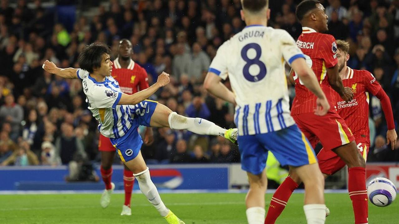 Hasil Liga Inggris: Brighton Menang 3-2 atas Liverpool, Sang Juara Takluk