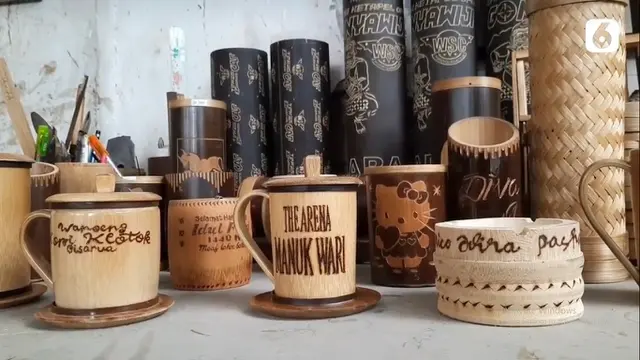 Kerajinan bambu milik Pancoko