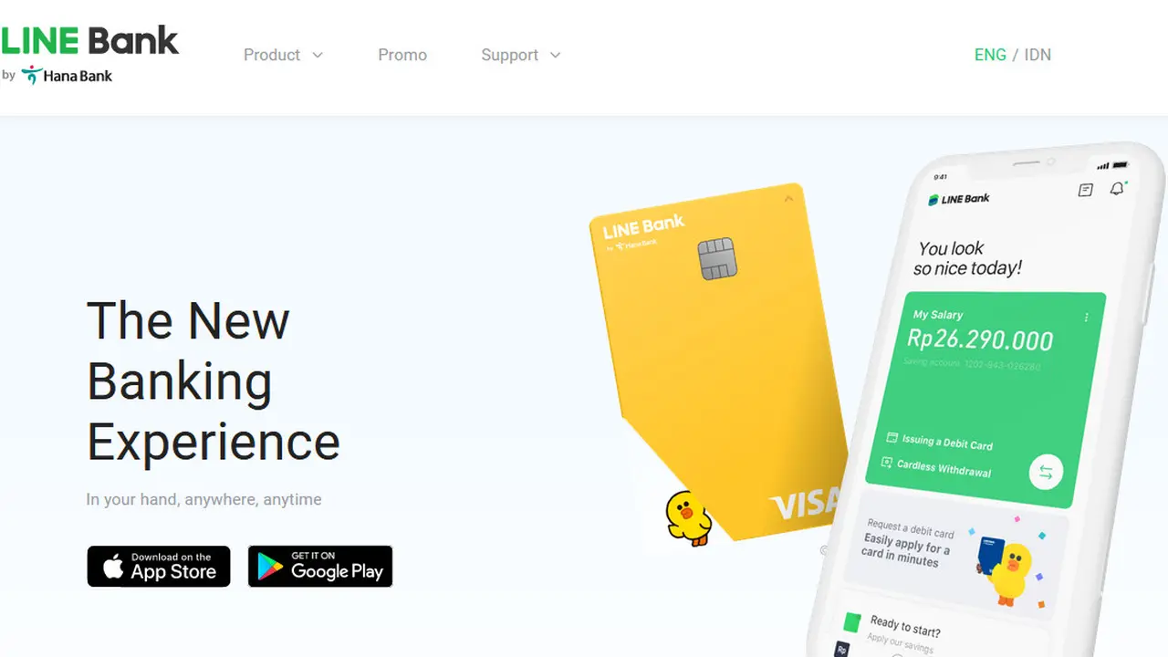 PT Bank KEB Hana Indonesia dan Line Corporation berkolaborasi meluncurkan aplikasi Line Bank di AppStore sejak 10 Juni 2021.