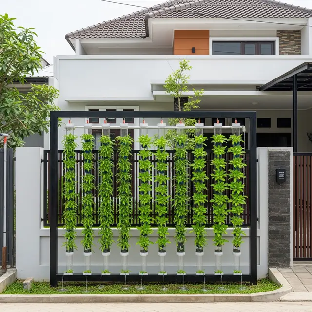 Desain Pagar Hijau Produktif