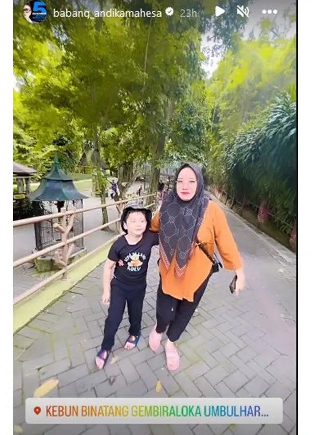 6 Potret Kedekatan Anak Andika Kangen Band dan Ayu Kartika saat Liburan di Jogja
