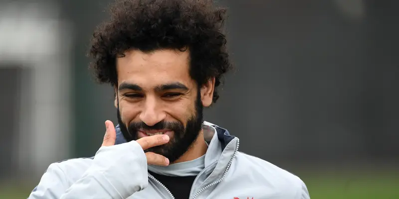 Keceriaan Mohamed Salah Jelang Hadapi Bayern Munchen