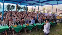 Ratusan petani Kabupaten Boyolali yang tergabung dalam organisasi Tani Merdeka, melakukan deklarasi mendukung pasangan Capres dan Cawapres nomor urut 2, Prabowo Subianto dan Gibran Rakabuming Raka untuk Pemilu 2024 mendatang. (Ist).
