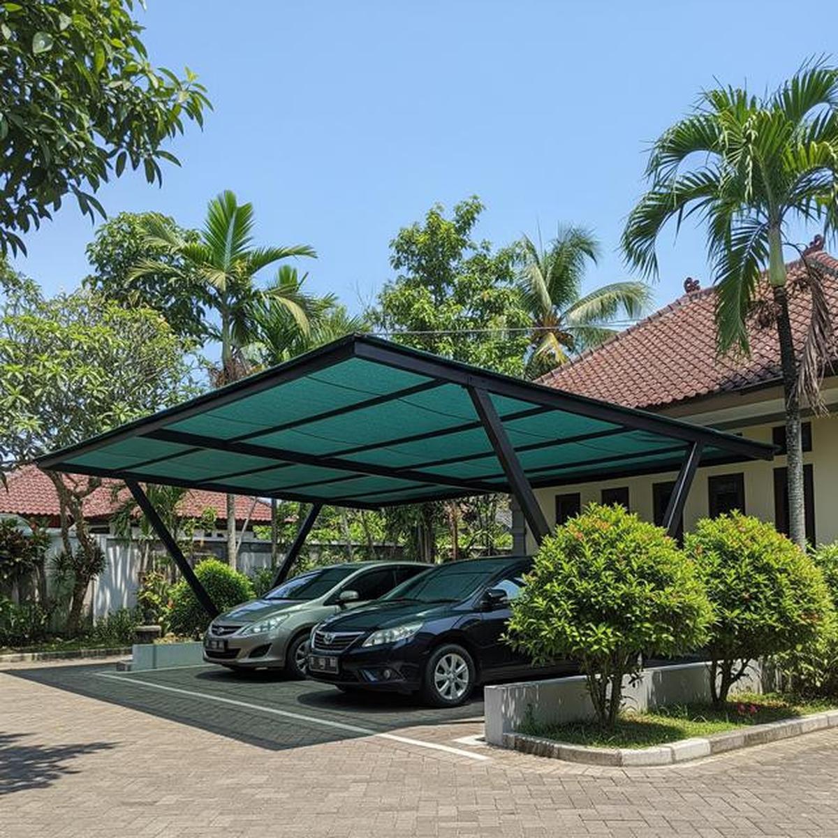 7 Desain Paranet untuk Carport agar Kendaraan Terlindungi dari Terik Matahari