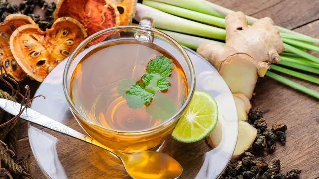 herbal tea jahe mint