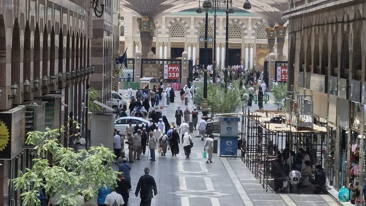 Hotel jemaah calon haji di Madinah hanya berjarak ratusan meter. (Istimewa)
