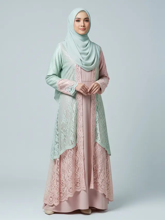 Model Gamis Outer Set 2-in-1 untuk Lebaran 2026