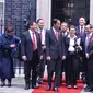 Presiden Jokowi beserta rombongan saat mengunjungi Perdana Menteri Kerajaan Inggris, David Cameron, London, Selasa (19/4/2016). (Foto: Laily Rachev/ Setpres)