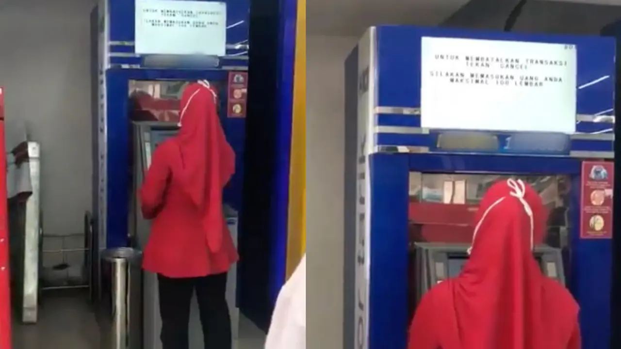 Viral Layar ATM Pindah ke Atas, Bikin Warganet Bingung