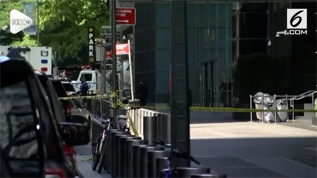 Gedung CNN New York ikut dikirimi paket yang diduga bom. Ketika siaran langsung sedang berlangsung, alarm gedung berbunyi.