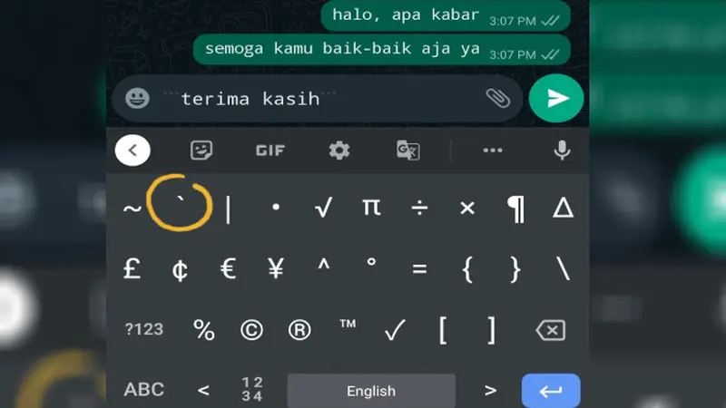 Cara mengubah jenis font di WhatsApp. Liputan6.com/Iskandar