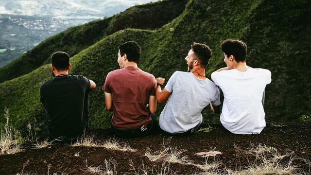 Friends Laughing
