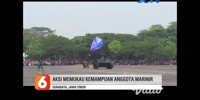 VIDEO: KSAL Pimpin Upacara HUT Marinir Ke-74 di Bhumi Marinir Karang Pilang Surabaya