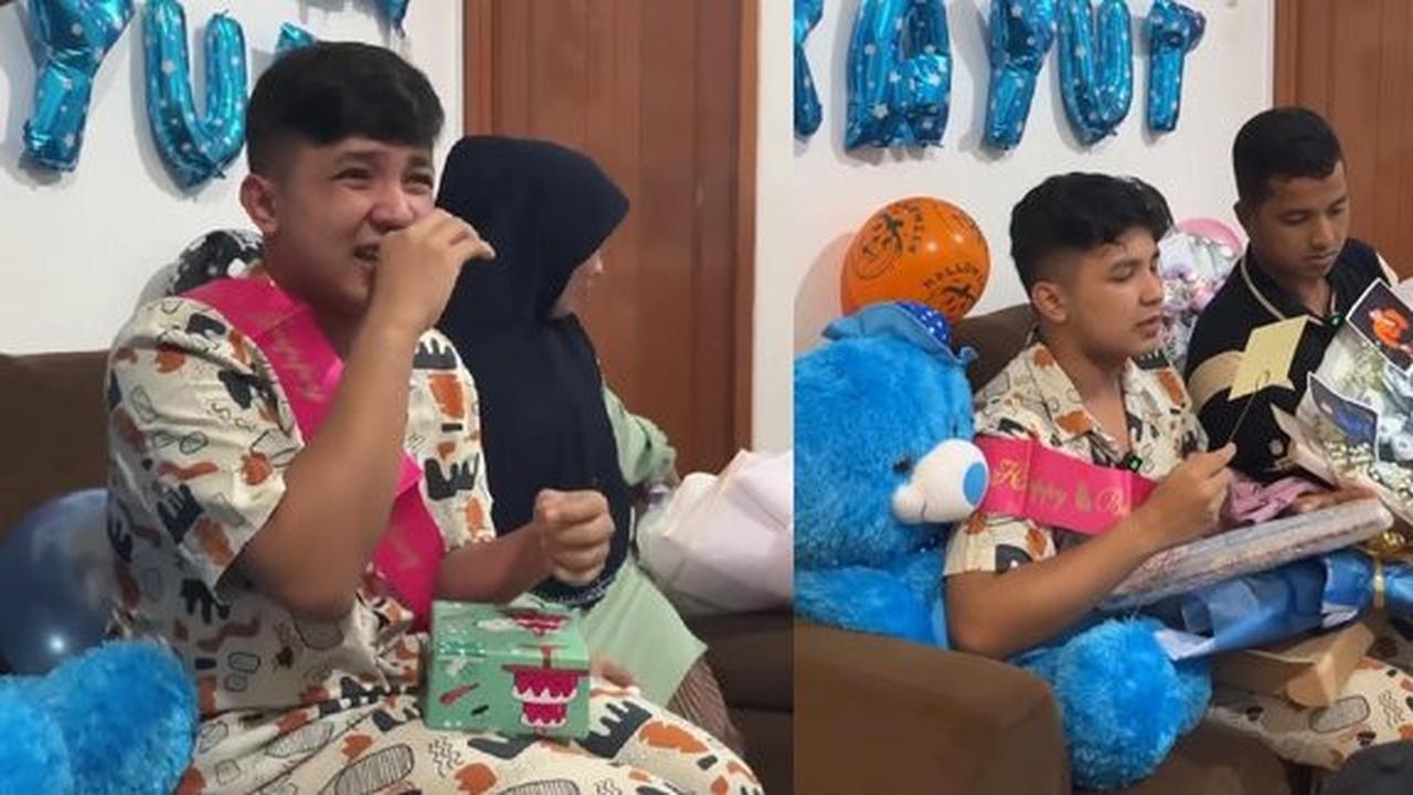 Jirayut Terharu saat Terima Kejutan Ulang Tahun dari Keluarga, Menangis Baca Kartu Ucapan