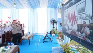Kapolda Riau Laporkan Pembangunan 110 Jembatan Presisi ke Presiden