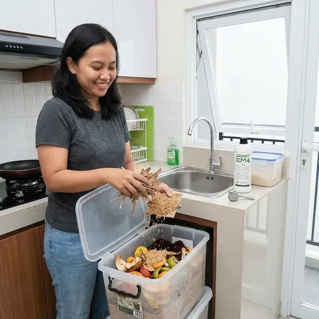 Mengolah Sampah Organik Dapur di Rumah Lahan Terbatas