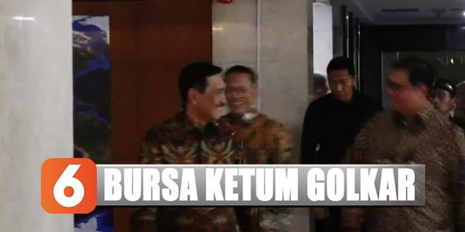 Saat Menko Luhut dan Ical Saksikan Pengunduran Diri Bamsoet