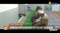 Jemaah Naqsabandiyah Padang rayakan Idul Fitri 1440 H pada 3 Juni 2019.