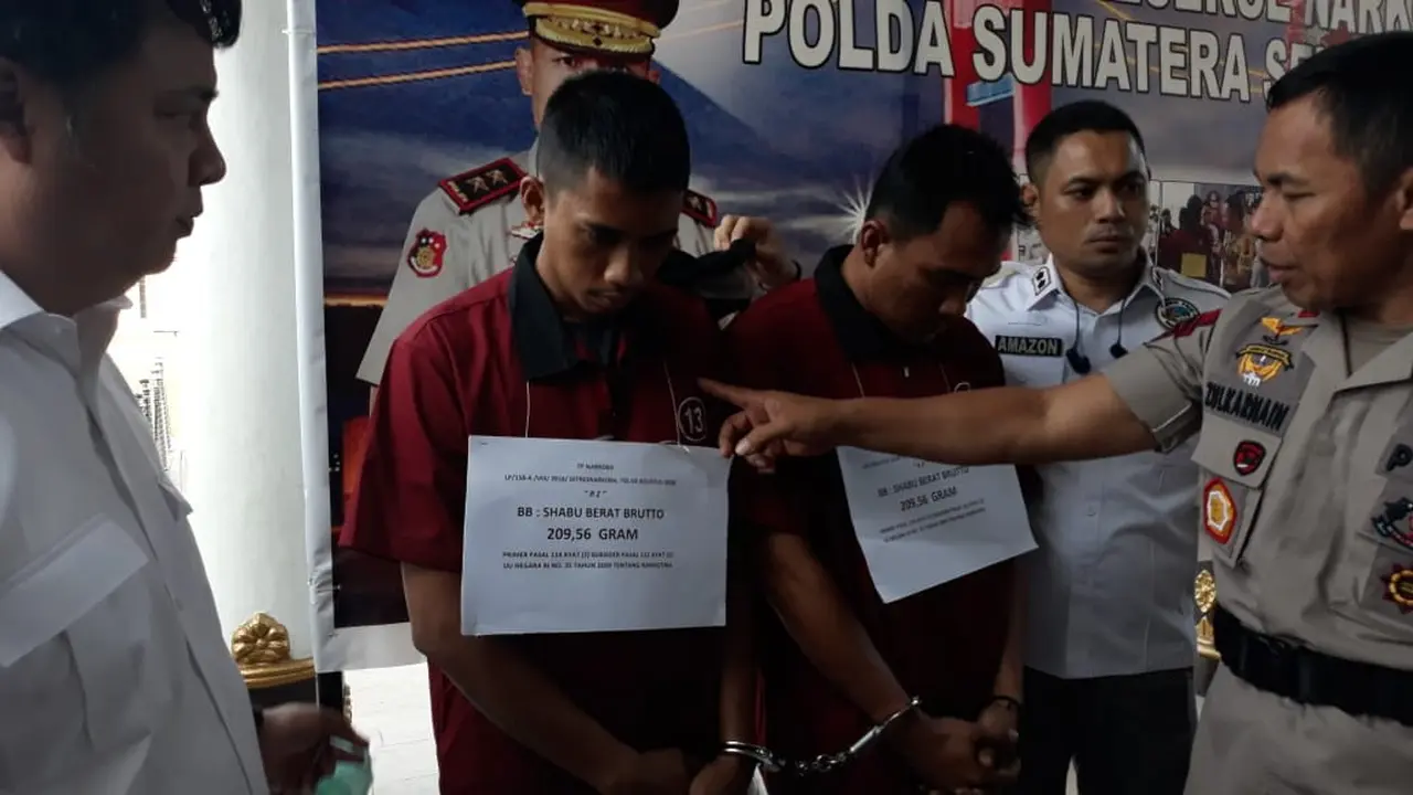 Napi Palembang Perintahkan Dua Anak Kandungnya Jadi Pengedar Narkoba